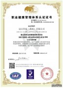 冠古ISO45001職業(yè)健康管理體系證書（中文）